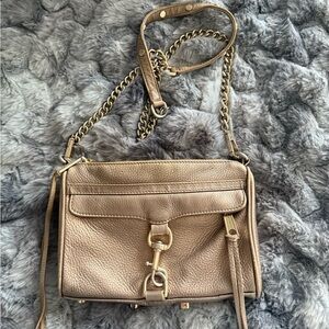 Rebecca Minkoff Gold Leather Crossbody Bag